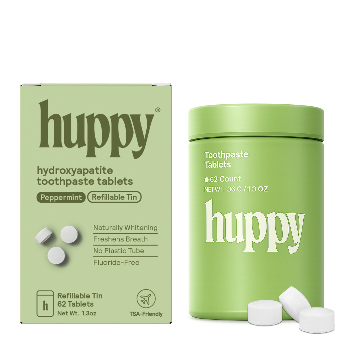 Fluoride-Free Toothpaste Tablets | Retail | Peppermint