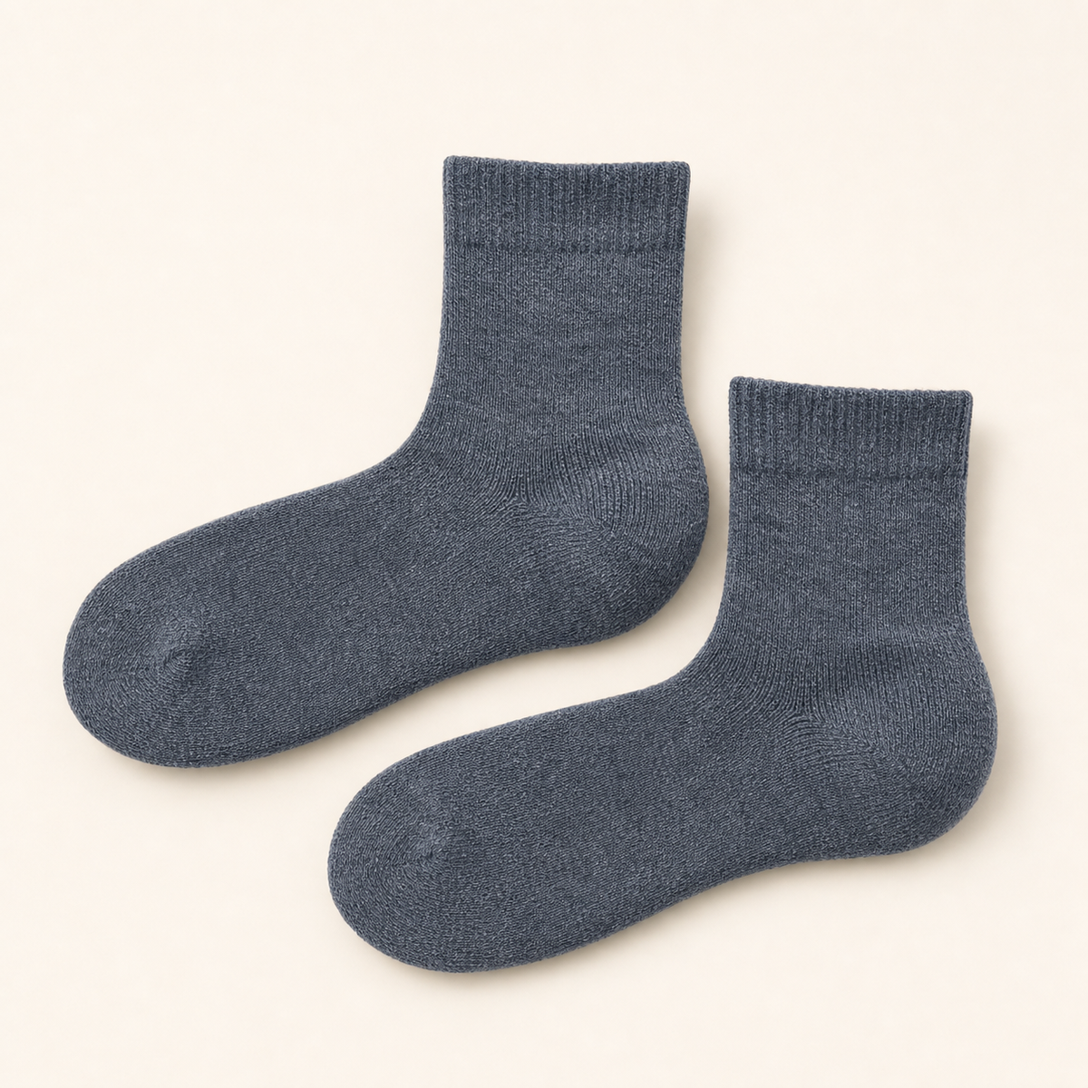 Blue Gray Ankle Socks