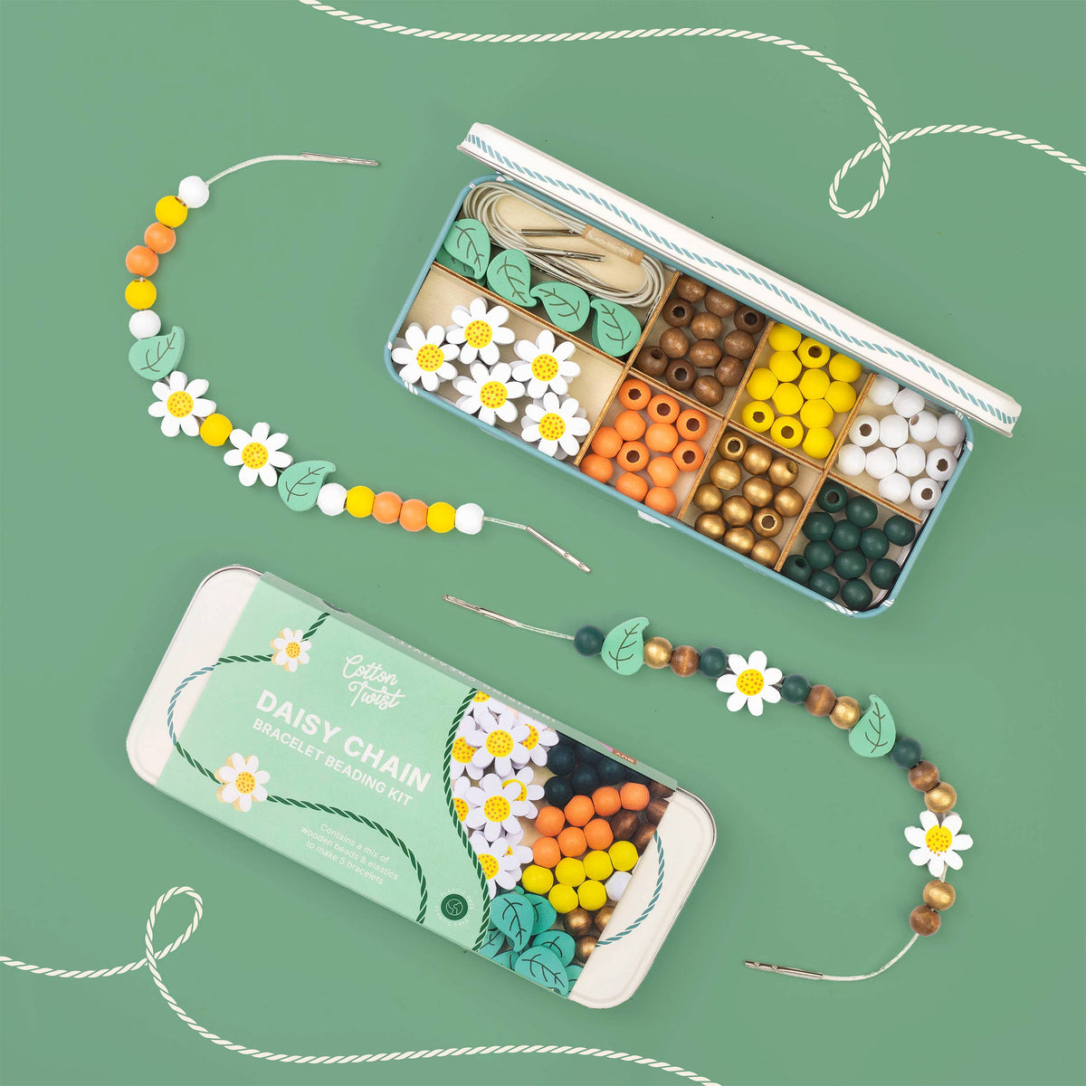 Cotton Twist Bracelet Beading Kits — Large